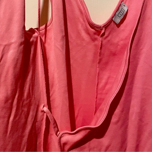 AYR The Yowza Dress XS Agua Fresca Pink Wrap Dress 100% Pima Cotton NWT - Picture 2 of 7
